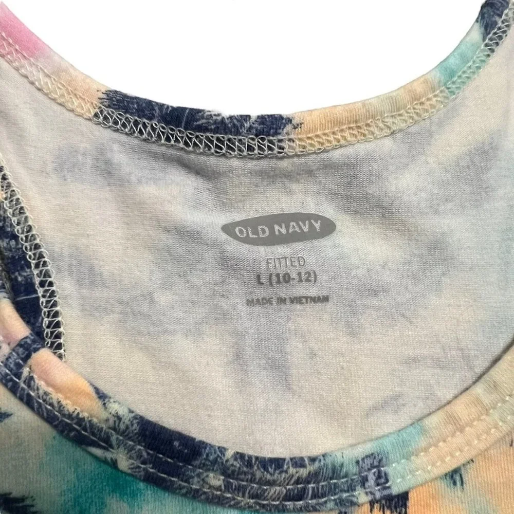 Old Navy L (10/12Y) Palm Trees Tank Top